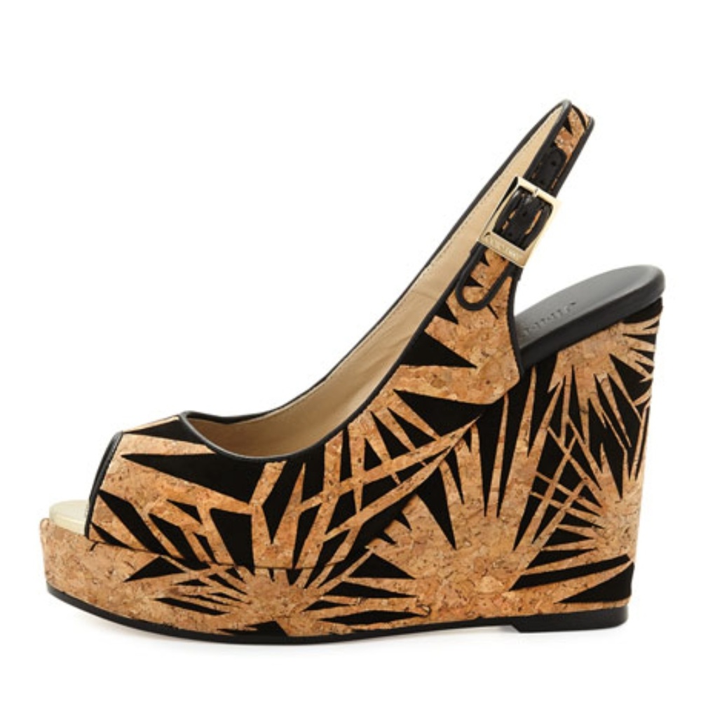 NiB Jimmy Choo Prova Sandal Wedges, 35.5